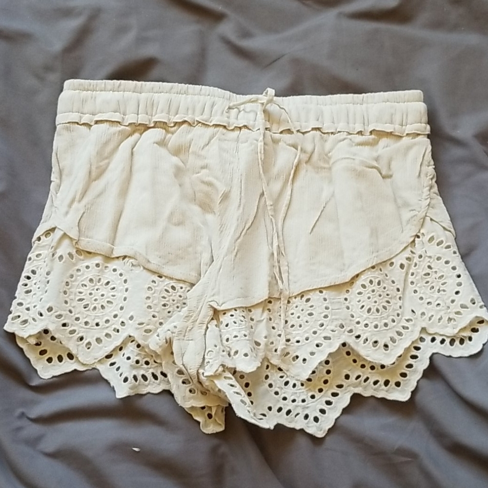 Boho lace shorts